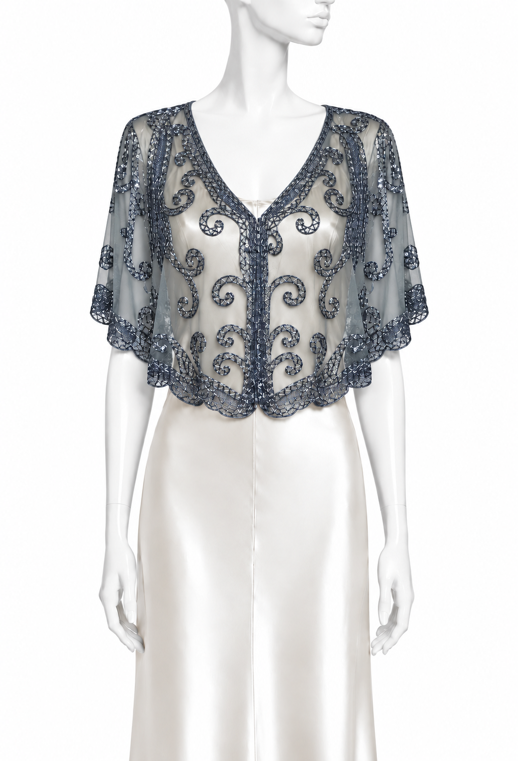 The Sylphide Capelet - Sterling Grey