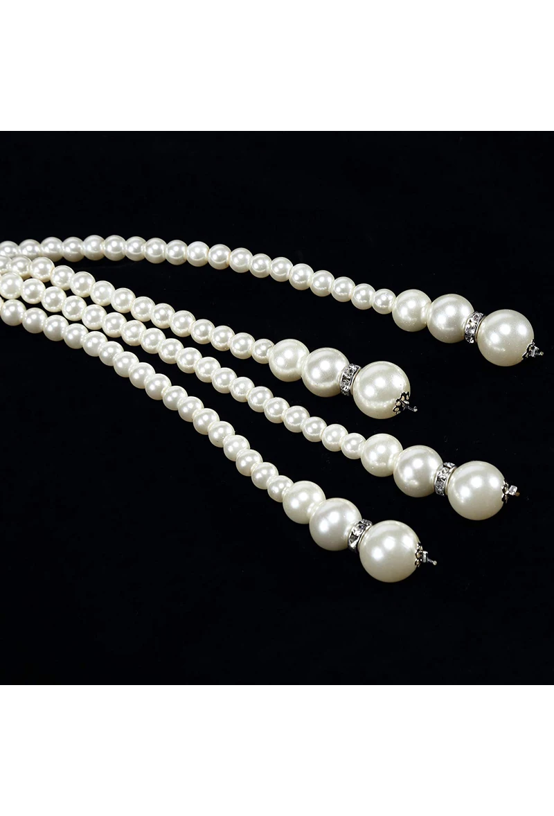 The Tassel Pearl 1920's Flapper Rope Necklace The Deco Haus