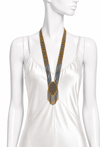 The Theda Sautoir – Antique Gold &amp; Gunmetal