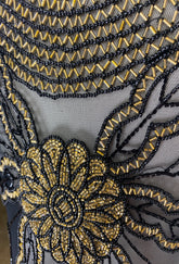 The Lindy Gown - Black Cognac - The Deco Haus