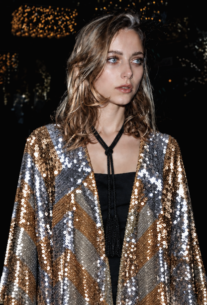 The Limelight Sequin Mantle – Gilded Palladium