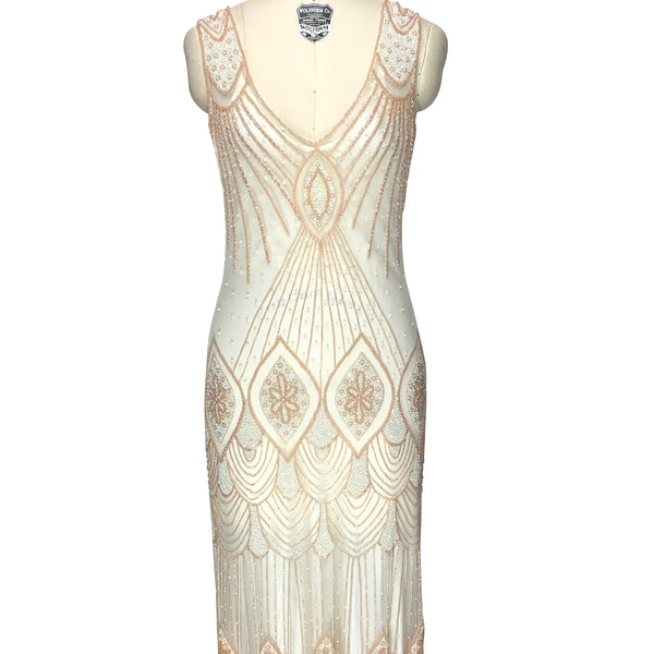 Cream top gatsby dress