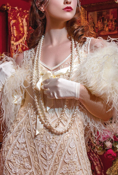 1920s Flapper Endless Pearls Party Necklace - 12mm - Cream
