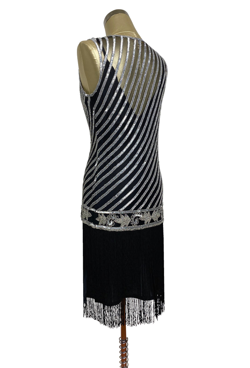 1920s Style Flapper Fringe Party Dress - The 