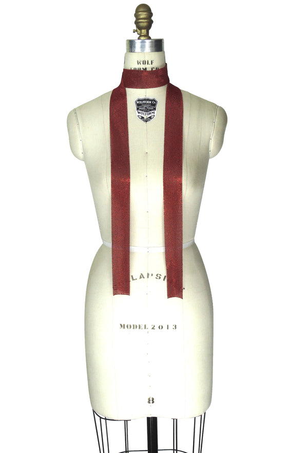 Deco Essential - 100% Metallic Deco Mesh Long Tie Scarf - The Deco Haus
