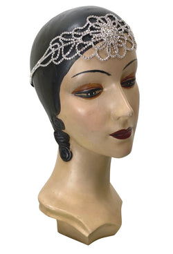 Diamante Vintage Style 1920's Flapper Headband - The Deco Goddess