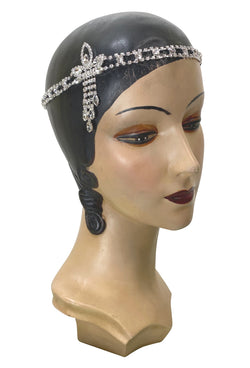 Diamante Vintage Style 1920's Flapper Headband - The Josephine