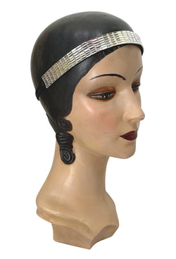Diamante Rhinestone Vintage Style 1920's Flapper Headband - Mosaic - The Deco Haus
