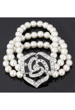 Gatsby Vintage 1920's Style Diamante Rhinestone Bracelet - The Deco Filigree