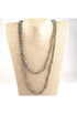 Luxe Faceted Czech Glass Crystal Beaded Ultra Long Flapper Necklace Blue The Deco Haus
