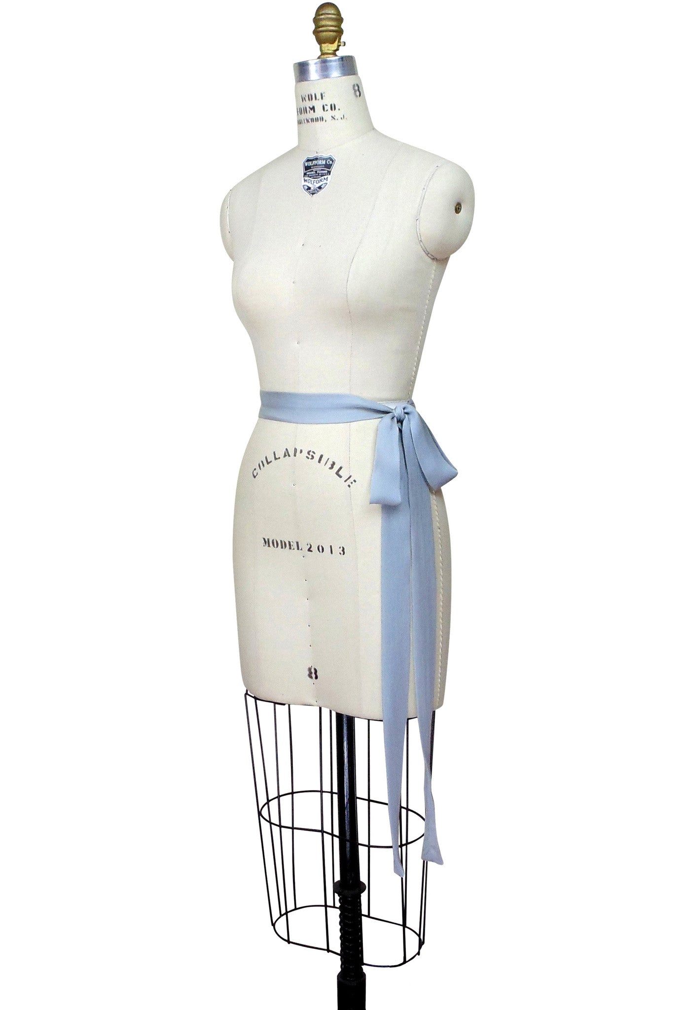 Deco Essential - 100% Silk DH Logo Vintage Style Belt Sash - The Deco Haus