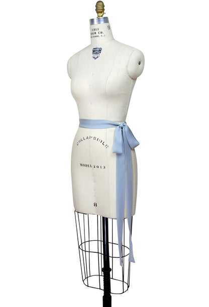 Deco Essential - 100% Silk DH Logo Vintage Style Belt Sash - The Deco Haus