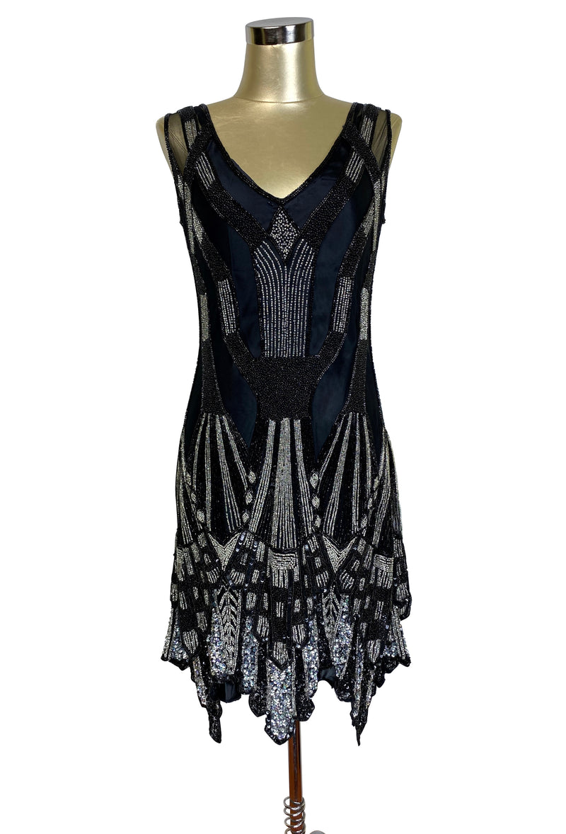 sachin and babi light blue dress BABEYOND Round Beaded Neck 1920s Costumes, Retro Style Evening Gowns with Tassel, Black, Size 14 main image 0