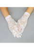 The Victorian Lace Vintage Driving Glove - White The Deco Haus