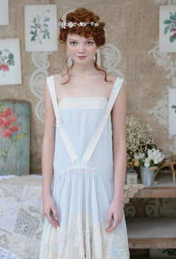 The Les Fleurs Vintage French 1920's Romance Chiffon Gown - The Deco Haus